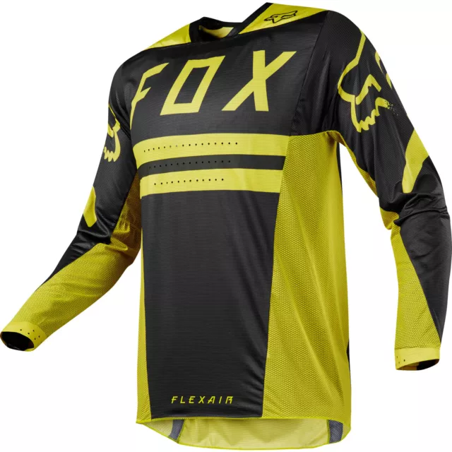 Fox Racing Flexair Motocross MX Kit Pantalon Jersey - Preest Foncé Jaune 3