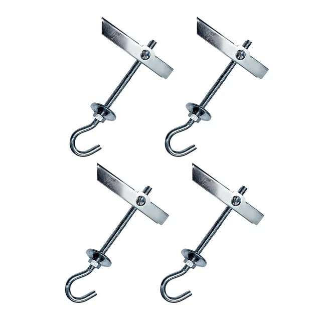 Ganci Per Lampadario A Soffitto - 5 Pezzi Con Tasselli Basculanti M6 - Foto 2