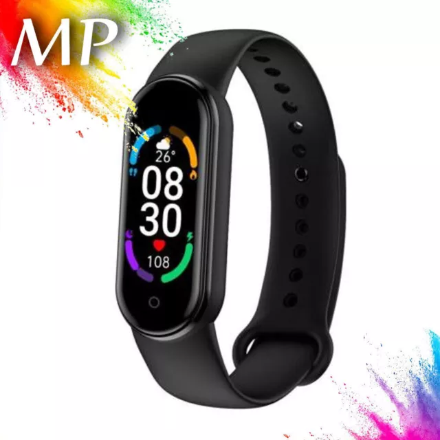 NEU M6 Bluetooth Smart Watch Fitness Tracker Sport Uhr Puls Armband Wasserdicht