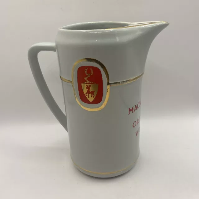 Mackinlay’s Old Scotch Whisky Water Jug Made By Wade England Vintage Barware