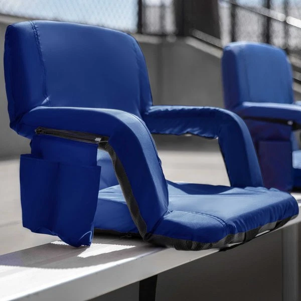 Flash Furniture Lightweight Reclining Stadium Chair - Blue  MSRP $90.00