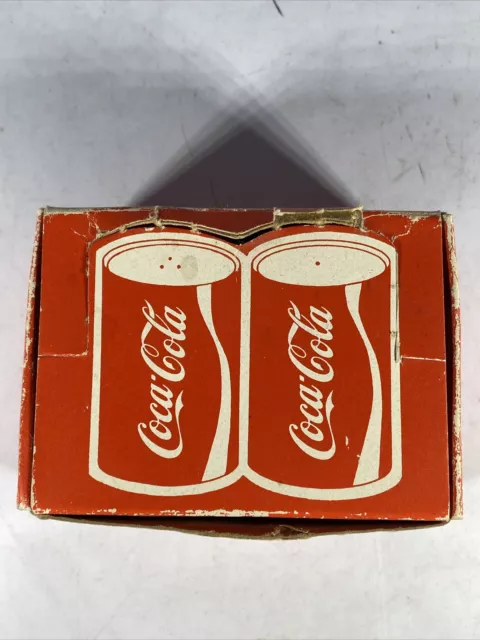 Coca Cola | Vintage Miniature COKE Soda Pop Can | Salt Pepper Shakers | 2.5"