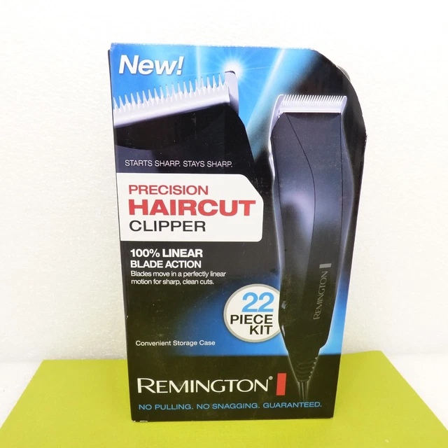 NEW REMINGTON PRECISION hair clipper 22 piece kit linear blade electric