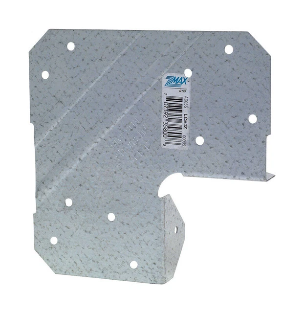Simpson Strong-Tie LCE4Z Z-Max G185 Galvanized Steel End Post Cap