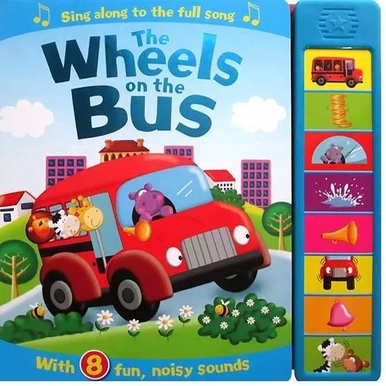 Wheels on the bus sound book (8 buttons Hardback NEW!!!!)