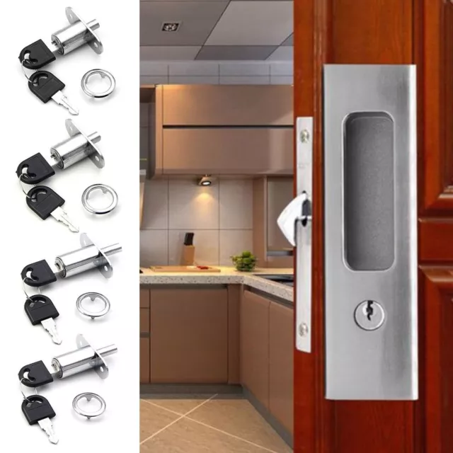 Hardware Cam Cylinder Lock with Key Drawer Lock  Sliding Door