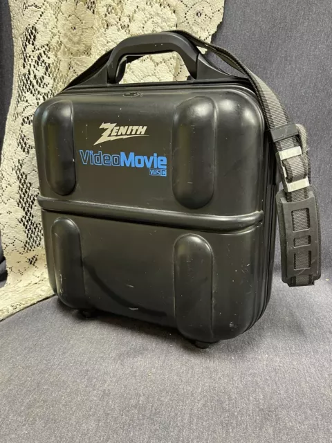 Zenith Video Movie Camera VHSC HQ Camcorder Batteries Case For Parts Repair