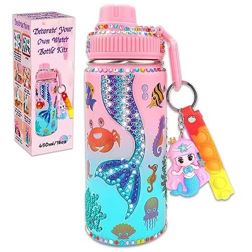  Gift for Girls, Decorate Your Own Water Bottle Kits