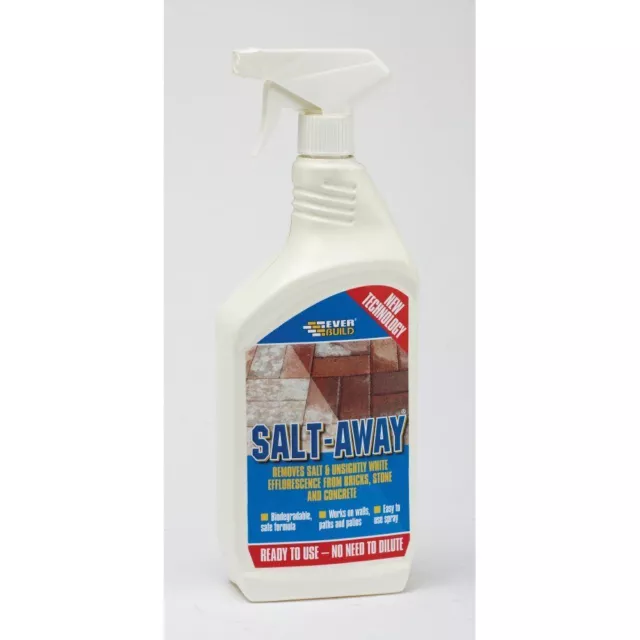 Everbuild Salt Away Sprayable 1 L Litre Removes Salt And Efflorescence