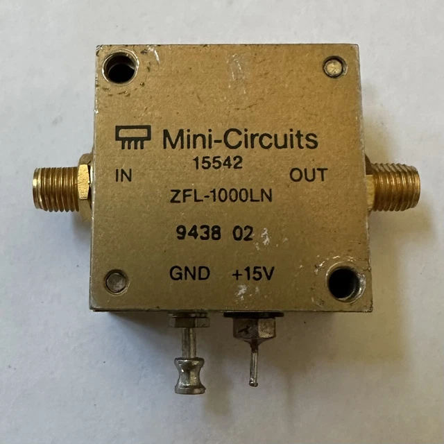 Mini-Circuits ZFL-1000LN 0.1-1000MHz Low Noise Amplifier Mini-Circuits ZFL-1000LN 0.1-1000MHz Low Noise Amplifier