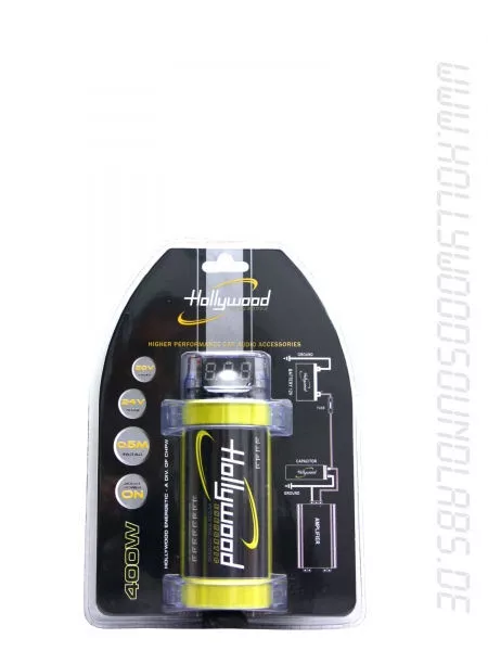 Hollywood HCM 05 HDFT - 0,5 Farad Mini Kondensator / Powercap - Kompakt - 145x51