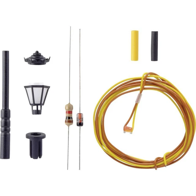 Faller Réverbère De Parc LED – Accessoire Modélisme Ferroviaire F180705, Décoration De Réseau, Dès 14 Ans