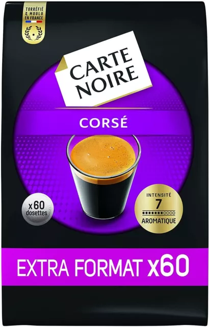 CARTE NOIRE, CAFÉ en dosette Expresso Corsé N°7- 60 dosettes Senseo  compatible EUR 26,00 - PicClick FR