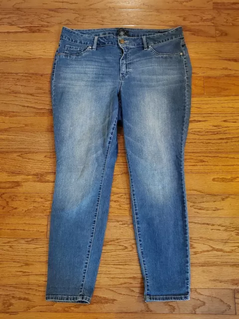 Jones & CO Jones New York Skinny Blue Stretch Jeans Women's Size 18W