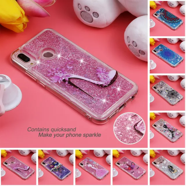 Liquid Sparkling Quicksand Clear Protective Case for Huawei P20 Lite Pro P Smart