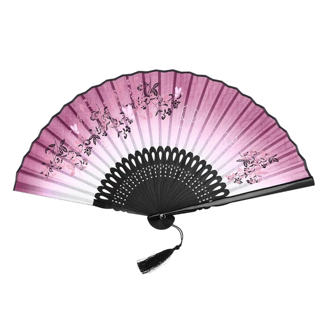 Ventola pieghevole fiori feste ventilatori a mano lino donna pieghevole donna Miss palmare