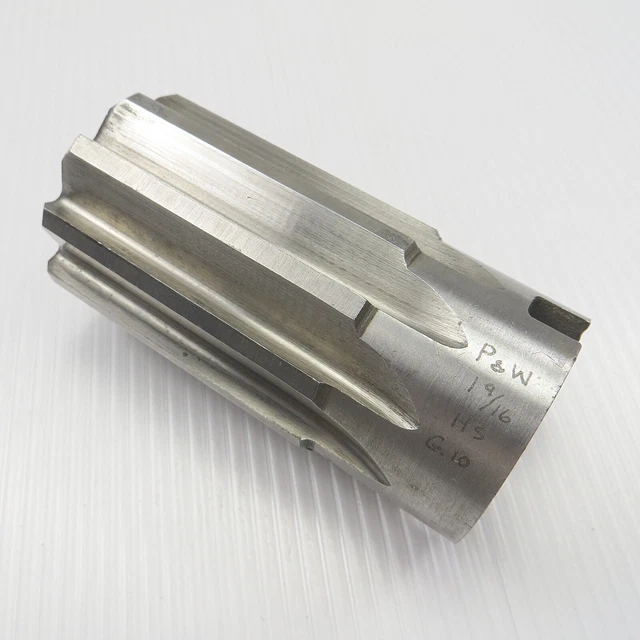 Shell Reamer Hss   1-9/16"  Usa Made Pratt & Witney Mt Arbor # 7 Straight Flute
