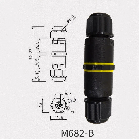 IP68 WATERPROOF JUNCTION Box Case/Electrical Cable Wire Connector ...