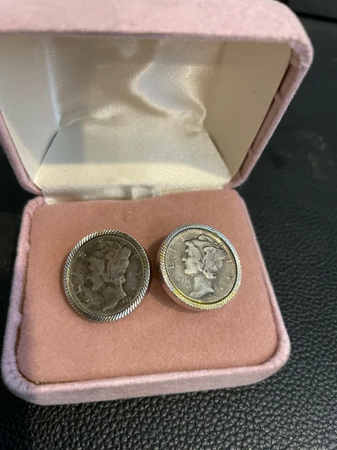 Mercury Dime Cufflinks