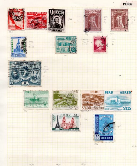 Perú, Lote De Vendidos Circulados, Varios, Historia Postal (3)