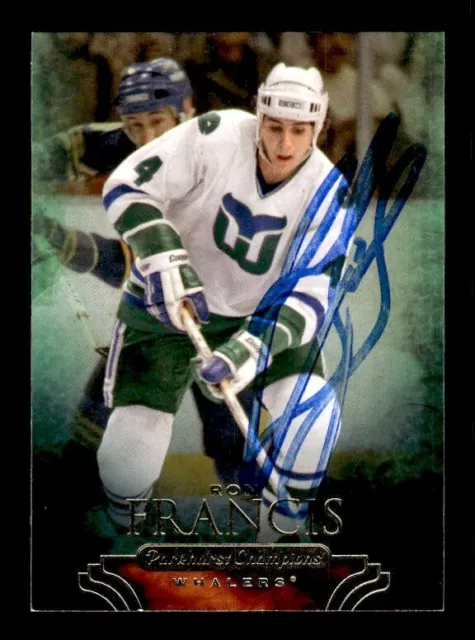 Ron Francis Signed 2011 Parkhurst Champions #37 - Whalers Auto Autograph