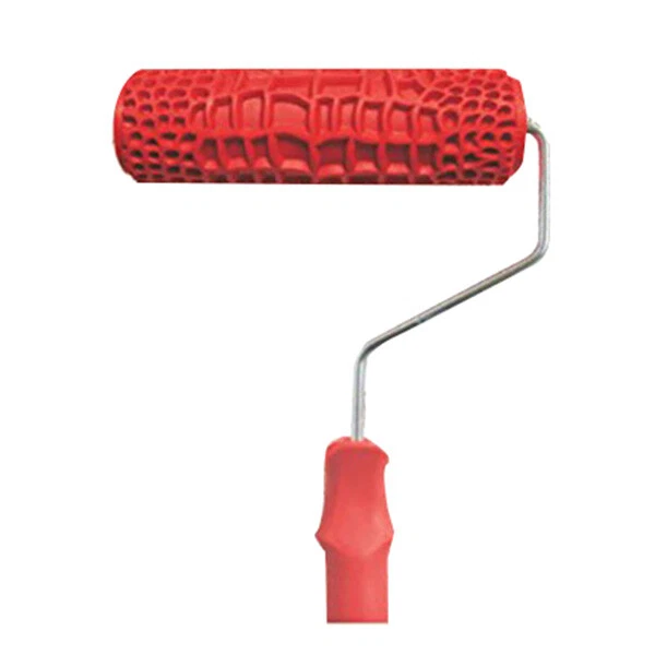 Rullo per pittura pelle di coccodrillo in rilievo 7 pollici con manico per decorazione parete N5F1