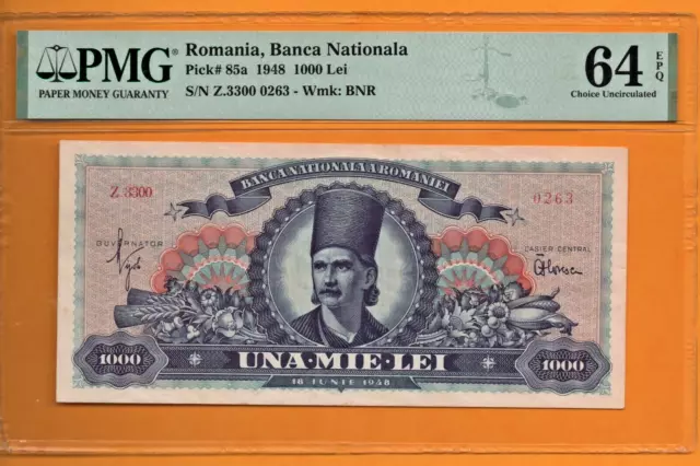 Roumanie : 1000 Lei 1948. Unc