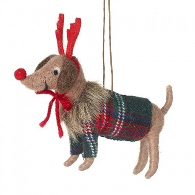 Heaven Sends Lana Cane Con Le Corna Decorazione di Natale 