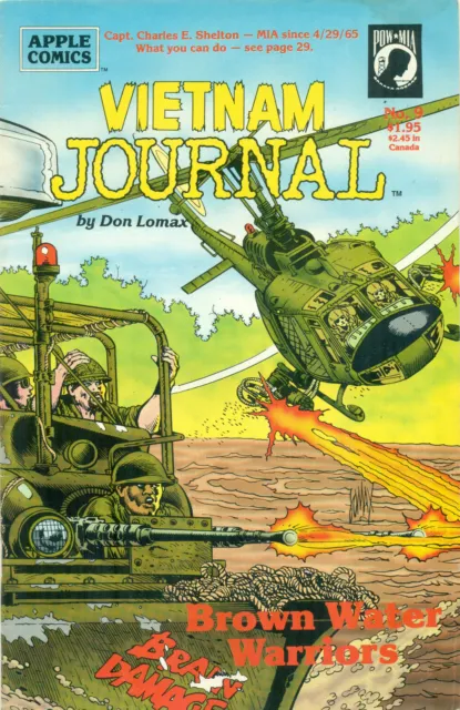 Vietnam Journal #9 By Don Lomax Viet Cong POW MIA The Nam Apple Comics 1989