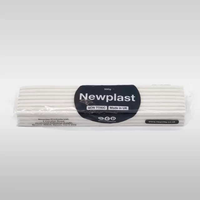 Newplast Modellierungsmaterial Modelling Material 500g White