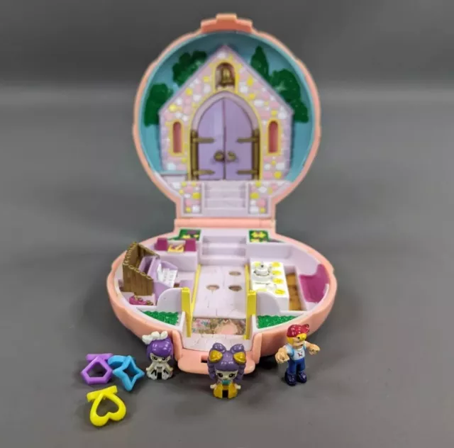 Vintage Polly Pocket Nancys Wedding Shell Bluebird Church 1989 80s Micro Figure