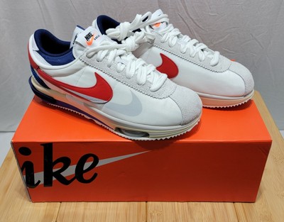 NIKE SACAI ZOOM Cortez SP White Red Blue Brand New Sz 12 DQ0581 ...