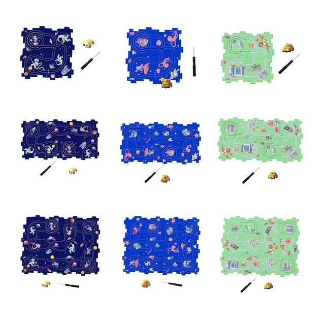 Puzzles Track Play Set DIY Assembling Preschool Educational Toy Track Puzzle for