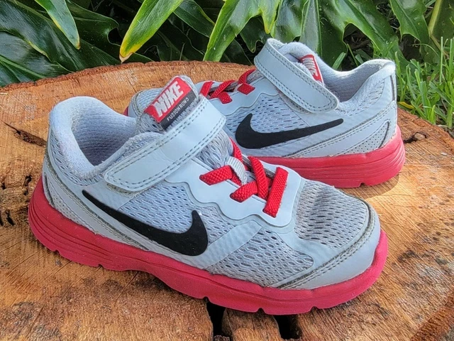 Nike Fusion Run 3 Sneakers Grey/Red Toddler Size 9 Pre-owned
