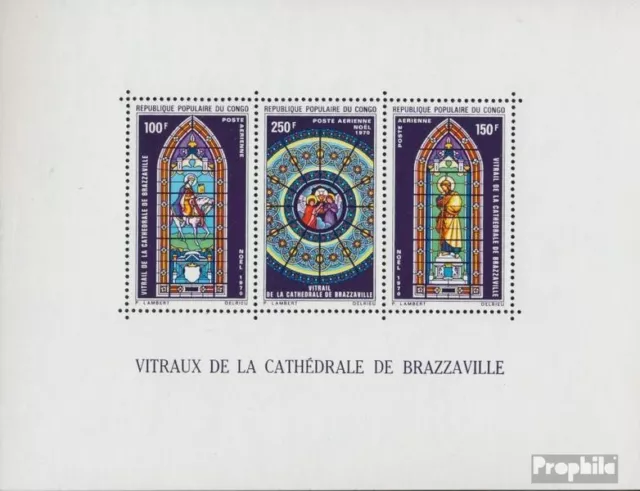 congo (brazzaville) Bloc 9 (complète edition) neuf avec gomme originale 1970 Noë