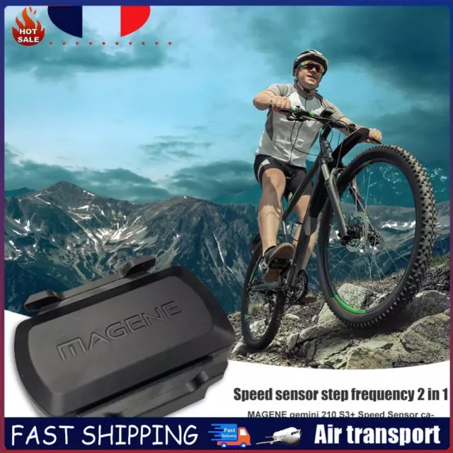 S3+ Bluetooth-compatible ANT+ Speed Cadence Sensor for Garmin Bryton Bicycle FR