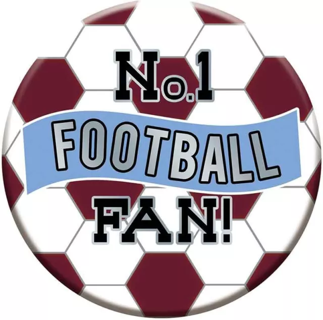 Burnley Birthday Badge Number 1 Burnley Fan Football Giant Badge Footie Fan N.1