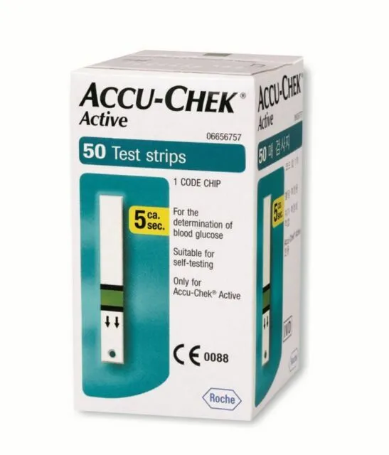 Accu-Chek Active Glucose Test Strips - 50 Pack  - new stock - free P&P