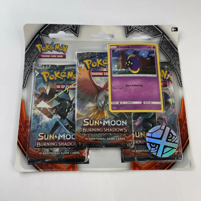 Pokemon Sun & Moon Burning Shadows 3-Pack Booster Blister Packs Set of 4 2