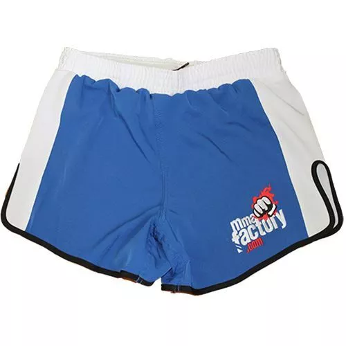 MMA FACTORY Renegade Muay Thai Style Shorts - Blue / White