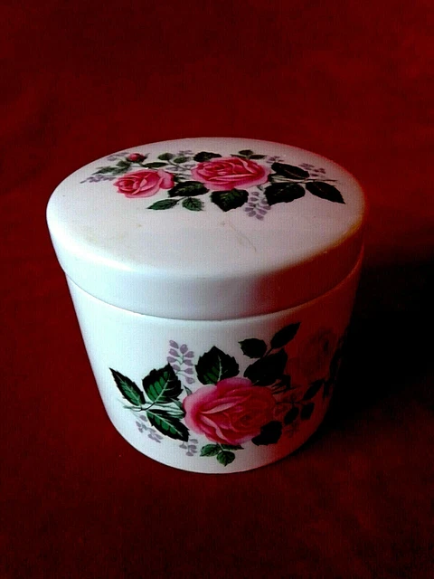 Porzellan Deckeldose mit Rosen von Royal Bavaria Zuckerdose  W-86