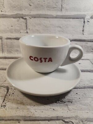 Costa Del Mar Costa Coffee Mug Cup And Saucer Medium 275ml Thick Walled 2017. 