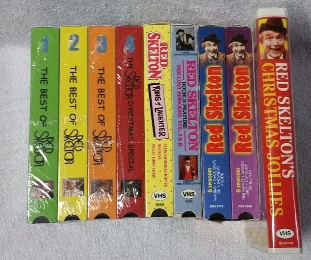 RED SKELTON 9 VHS Video Tapes BEST OF 1 2 3 Christmas Documentary Lost ...