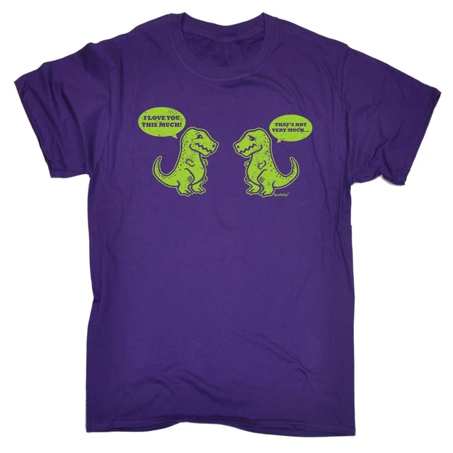 T-Rex I Love You MENS T-SHIRT tee birthday gift cartoon cute dinosaur funny