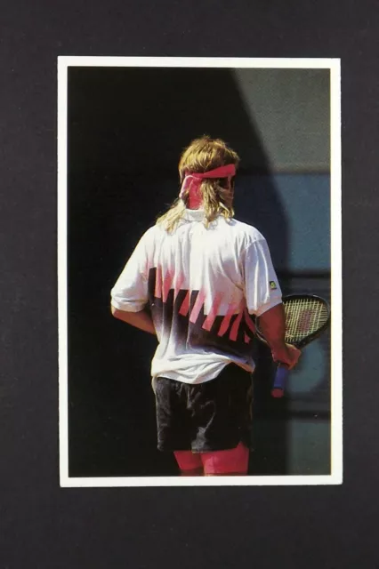 1 x card BBC Question of Sport 1991 Andre Agassi Tennis