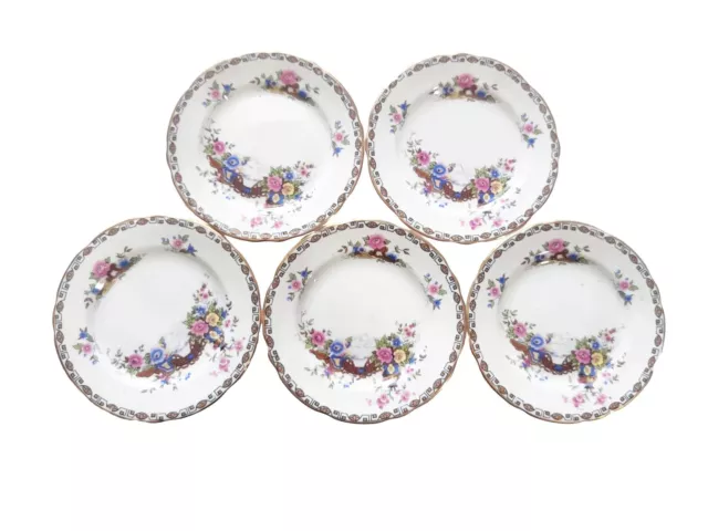 Royal Stafford Geisha Bread & Butter Plates Dessert Bone China Asian Floral 5