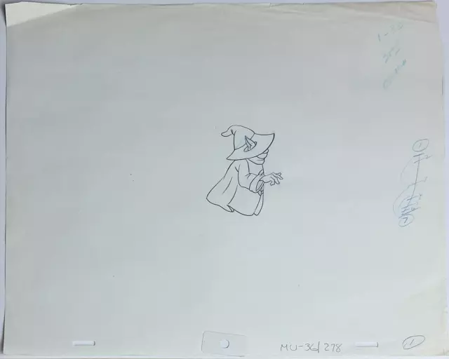 He-Man MOTU Animation Production Cel Drawing: Orko - 2538