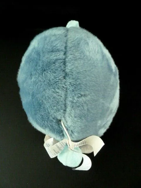 R99- DOUDOU OBAIBI  OKAIDI HERISSON MUSICAL BLEU GRIS BOULE 18 cms  - TTBE 3