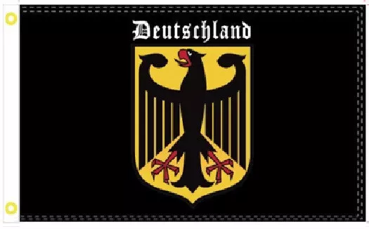 3X5 Deutschland Eagle GERMANY GERMAN BLACK 100D BANNER GROMMETS FLAG