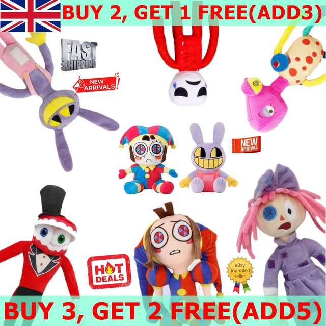 2023 NEW CUTE The Amazing Digital Circus Plush Dolls Jax Pomni Stuffed